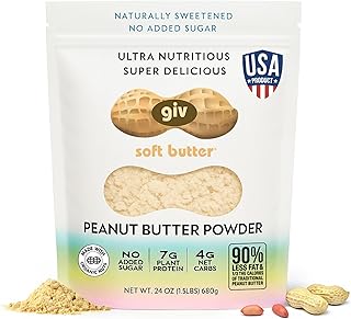 Organic Powdered Peanut Butter - All Natural with No Added Sugar GLP-1 Friendly Protein Powder - Pre Workout Energy, Post Workout Recovery - Keto, Vegan, Gluten Free, Diabetic Friendly (24 Oz)