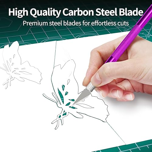 Miniatura 4 de Kit de cuchillos para manualidades, juego de cuchillos afilados y cuchillo Exacto para tallar, modelar, álbumes de recortes, esculturas y más, ideal