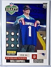 2025 Panini Instant Will Campbell RC #NFLDN-4 - ‘25 NFL Draft Night -Pick #4-Patriots Rookie Football Trading Card- New England - Each Card Stamped 1 of 963 on back. Shipped in Protective Screwdown Holder!