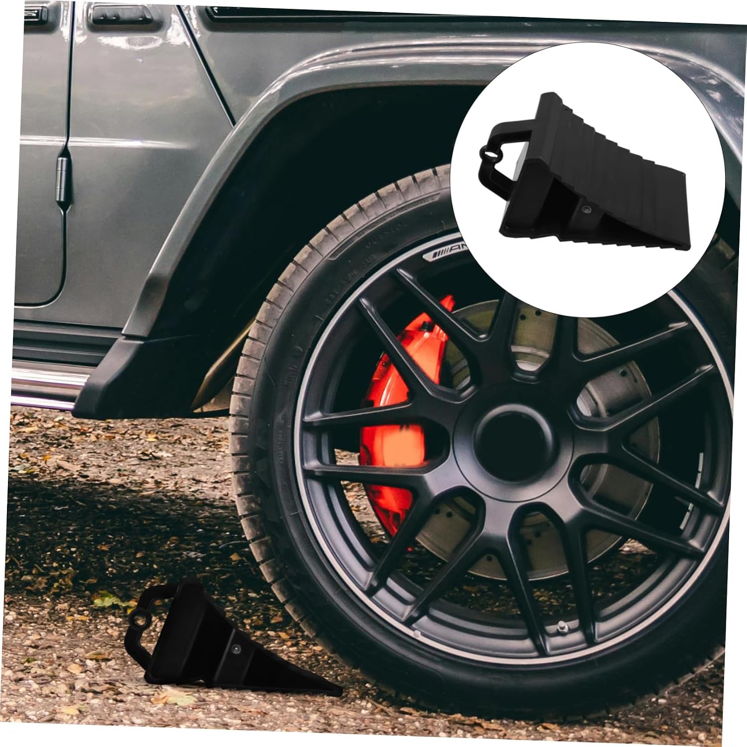 Portable Truck Wheel Chocks Plastic Triangular Anti Slip for Parking