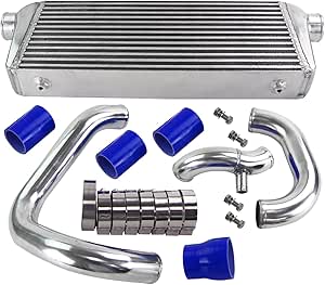 Bolt On Front Mount Intercooler Kit For Audi A4 1.8T B5 S4 Quattro 1998-2001 Blue