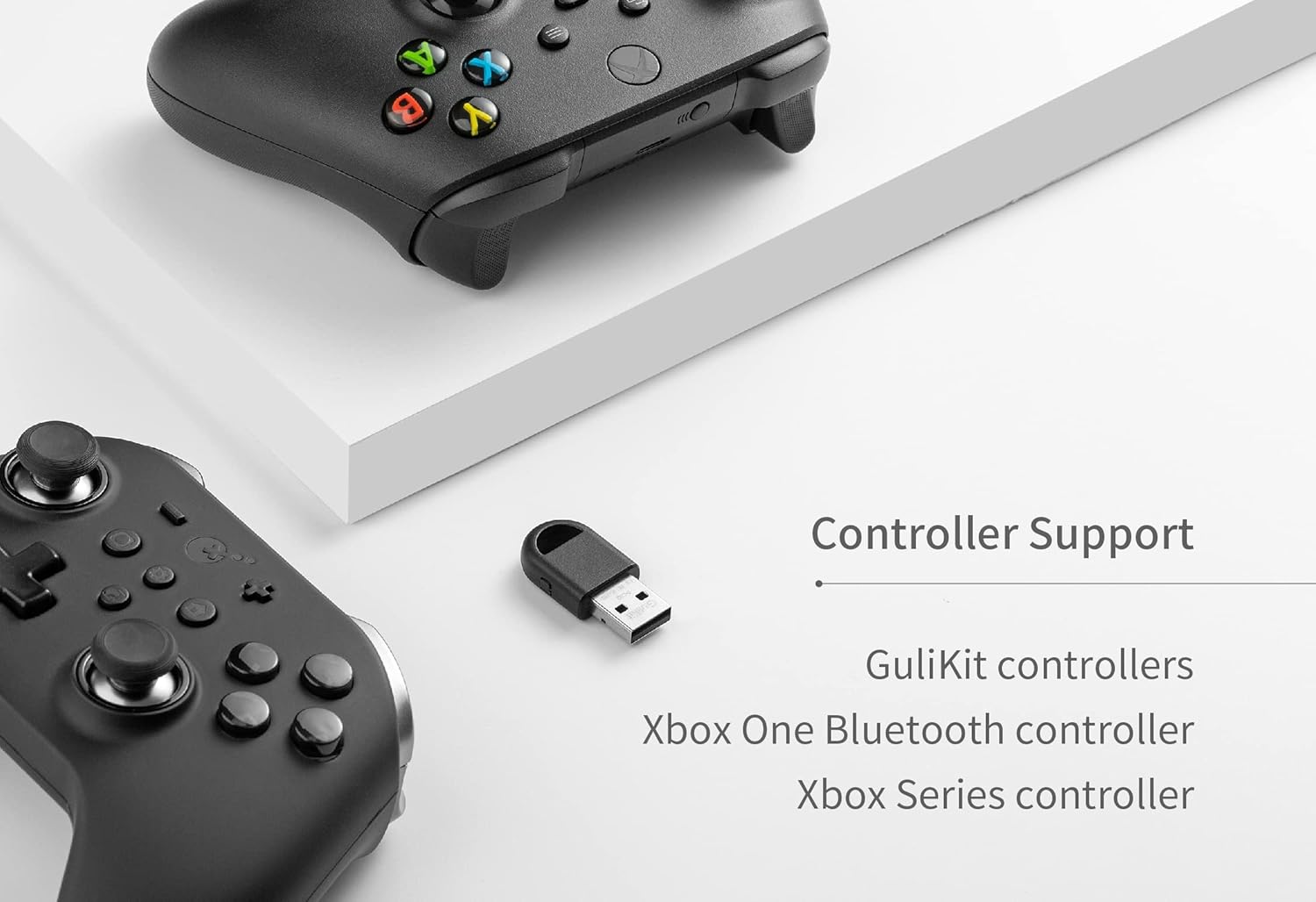 GuliKit Wireless Controller Adapter for Xbox One Controller, Xbox Series Controllers, Kingkong 2 & 2 Pro Controller, Windows7/8/10/11