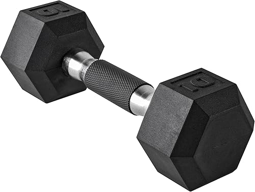 CAP Barbell Pesas de mancuernas recubiertas con agarre acolchado, individual, 10 libras