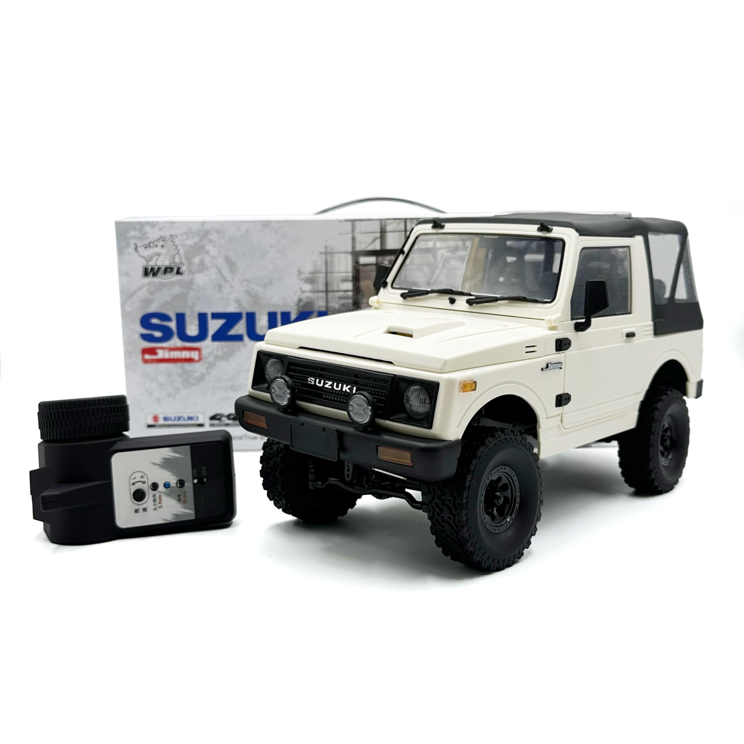 WPL RC SUZUKI Jimny 1/10 ラジコンカー ホワイト C74-1 WPL Suzuki Jimny 1/10 RC Crawler - Official Licensed Suzuki