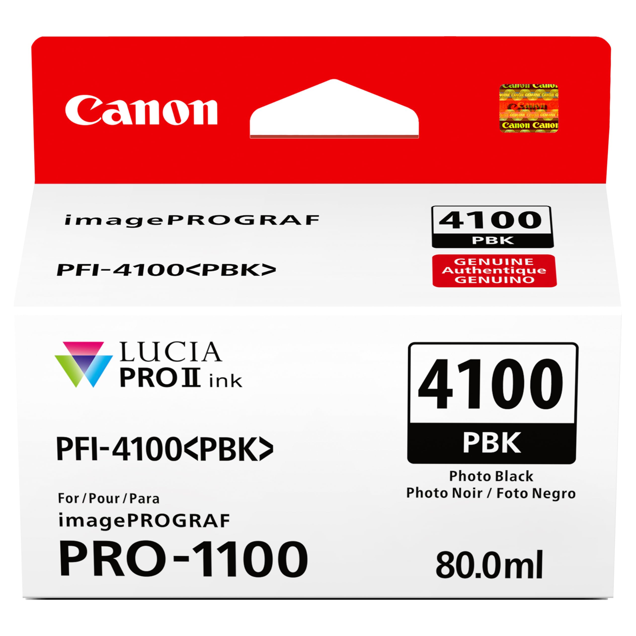 Amazon.co.jp: Canon PFI-4100 純正フォトブラックインクタンク