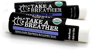 Tiny Human Supply Co Organic Take A Breather Baby Chest Rub Stick 2pk, 100% Natural, Soothing Lavender & Eucalyptus, Petroleum Free, Cruelty Free