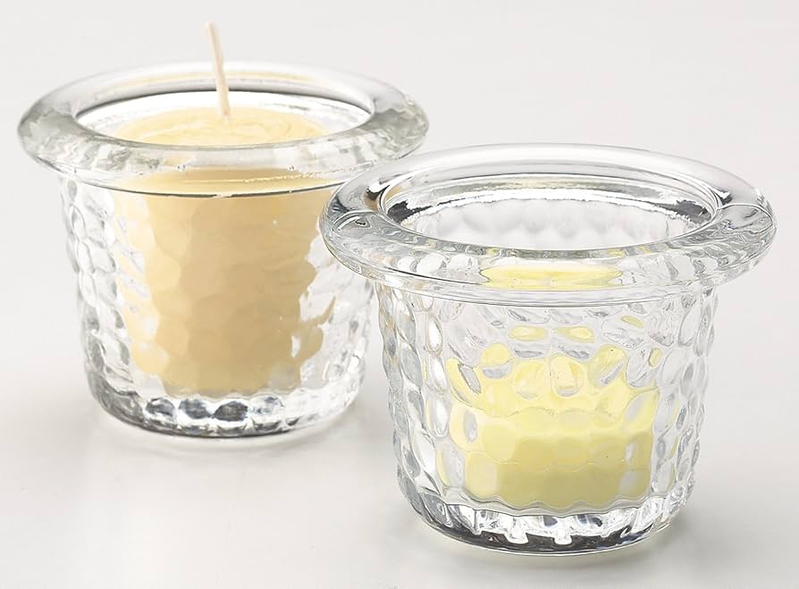 セット用のキャンドルホルダー(ハンマードグラスライトハウス)が7個 セット用のキャンドルホルダー(ハンマードグラスライトハウス)が7個