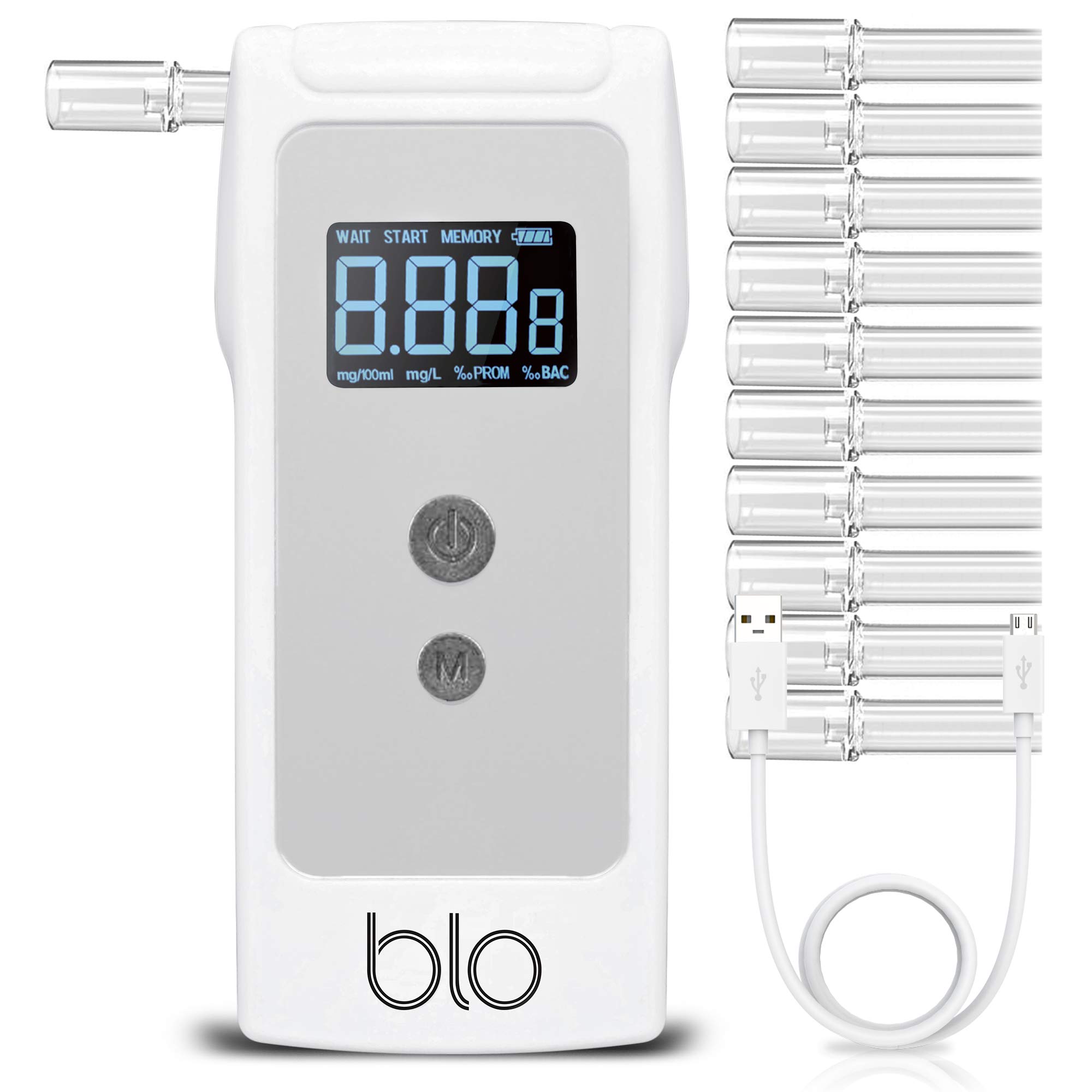 Buy BLO Pro Portable Breathalyzer to Test Alcohol BAC with 10