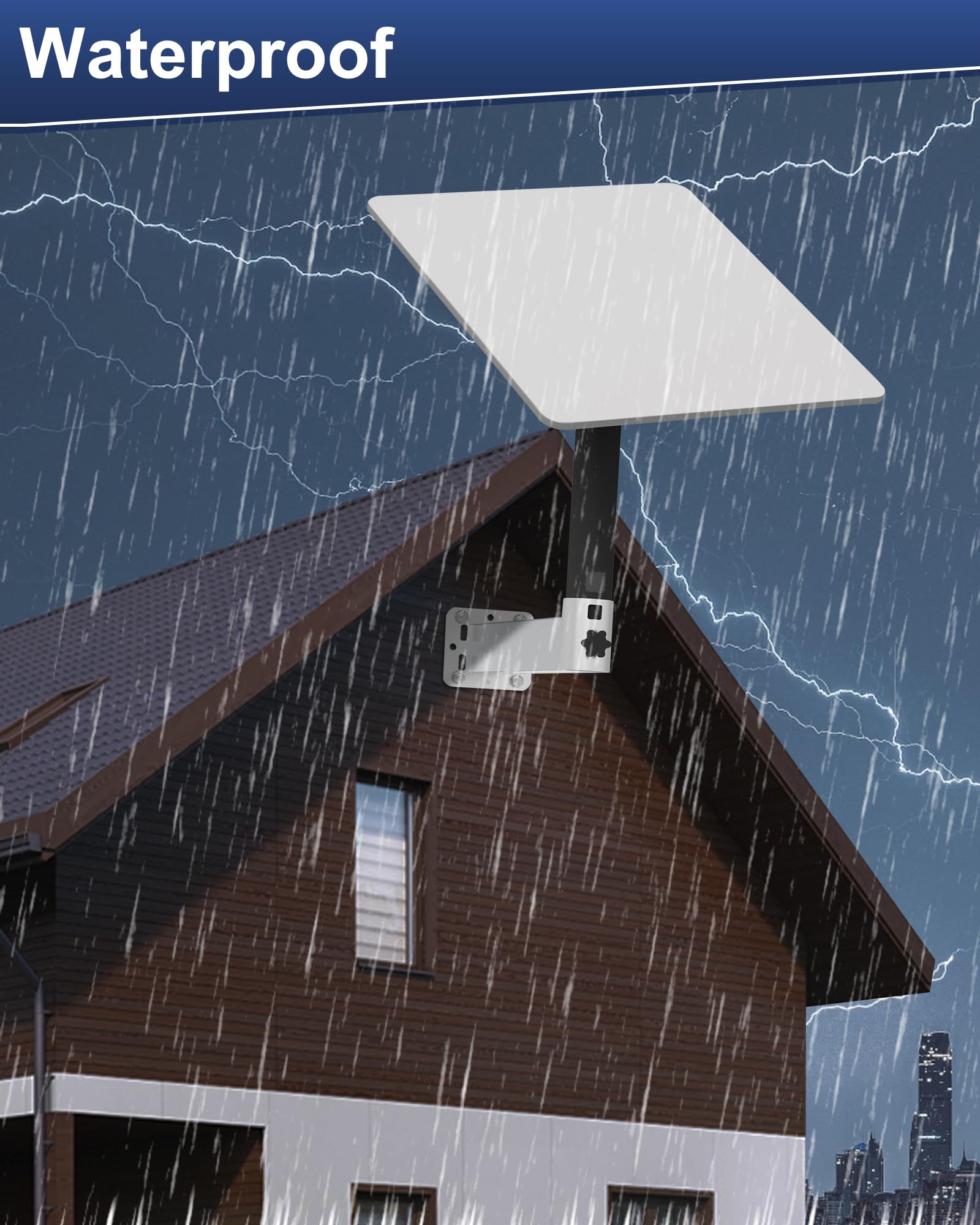 Amazon | Starlink ロングウォールマウント、デュアルウィンドセーフ