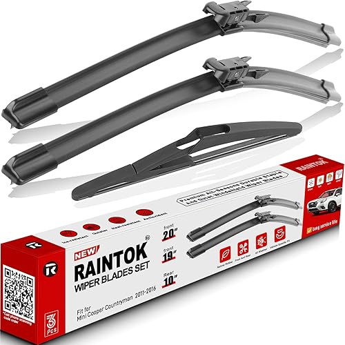 Juego de limpiaparabrisas de repuesto para Mini Cooper Countryman 2011 2012 2013 2014 2015 2016 calidad original de fábrica para mi automóvil, 20