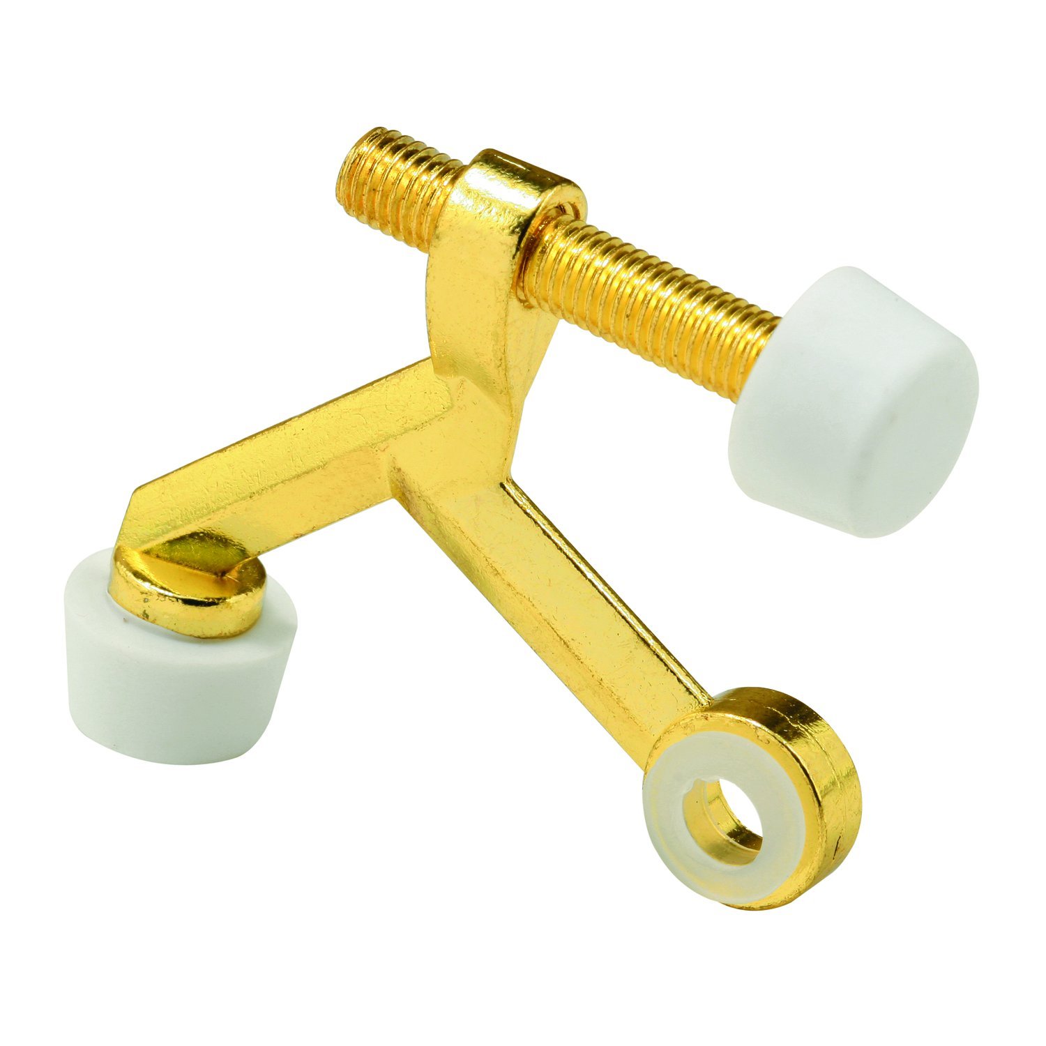 Tope de bisagra para puerta de latón fundido ajustable Prime-Line MP9045, pack de 10