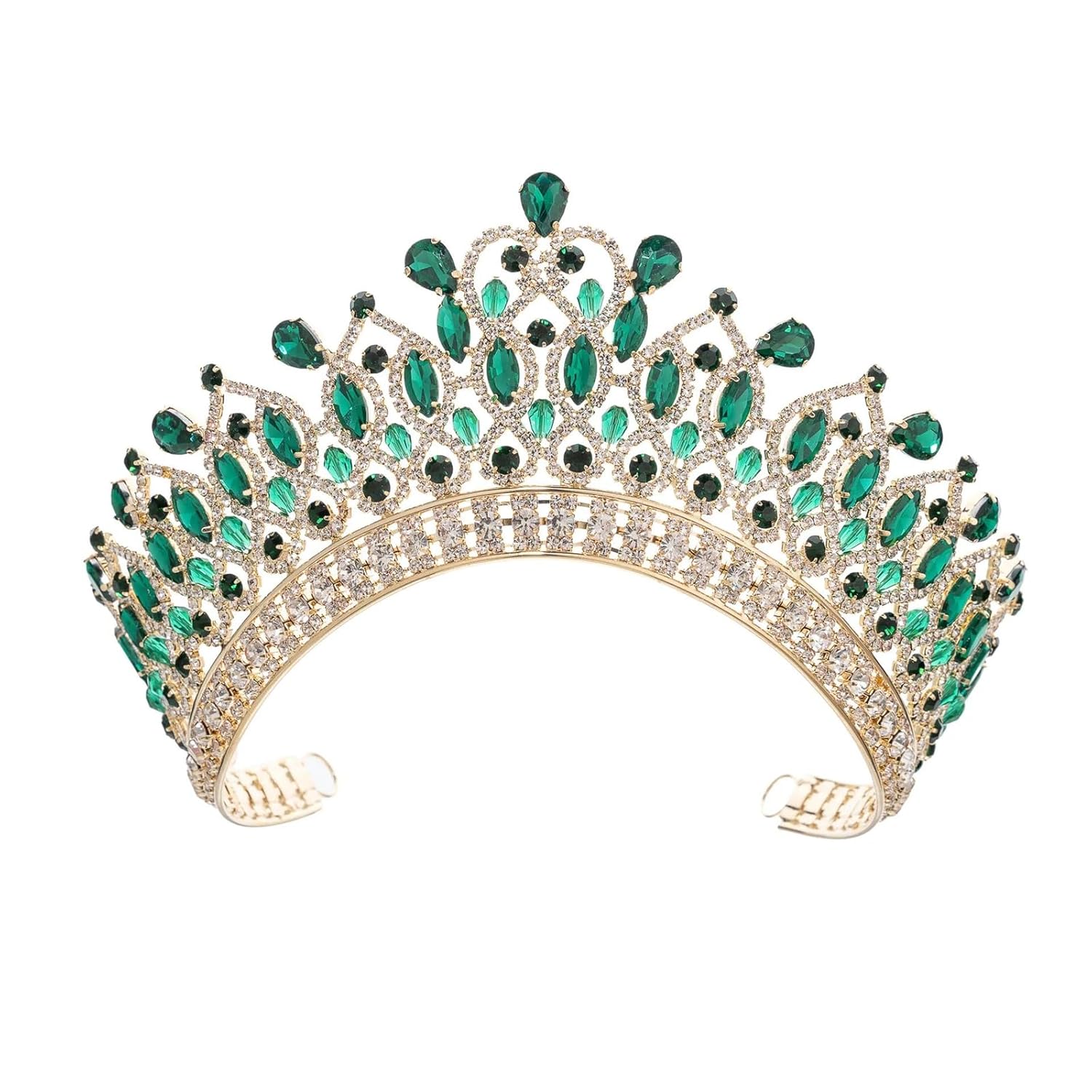Luxury Vintage Crystal Tiara Crown For Women Royal Queen Rhinestone Headpiece Bridal Wedding Prom Hair Accessories