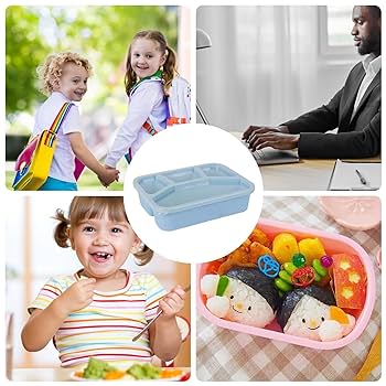 角型　飯ごう　ＯＤ Amazon.co.jp: 角型弁当箱、仕切り弁当箱 - 4つのグリッドを持つ