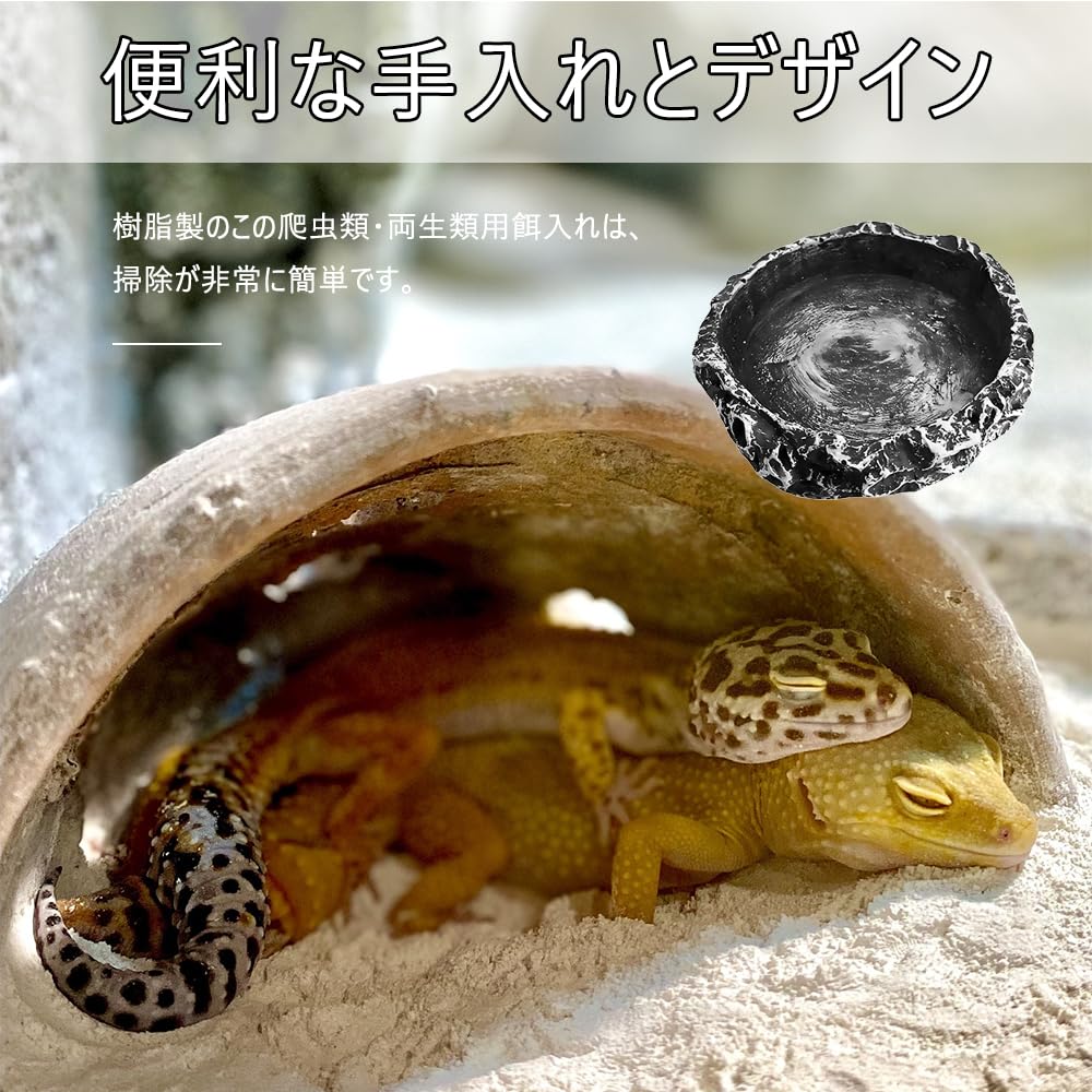 爬虫類 エサ皿 シェルター ズーメッド 水入れ セット レイアウト トカゲ ヘビ 爬虫類 水入れ エサ入れ マグネット ウォーターディッシュ 餌入れ エサ