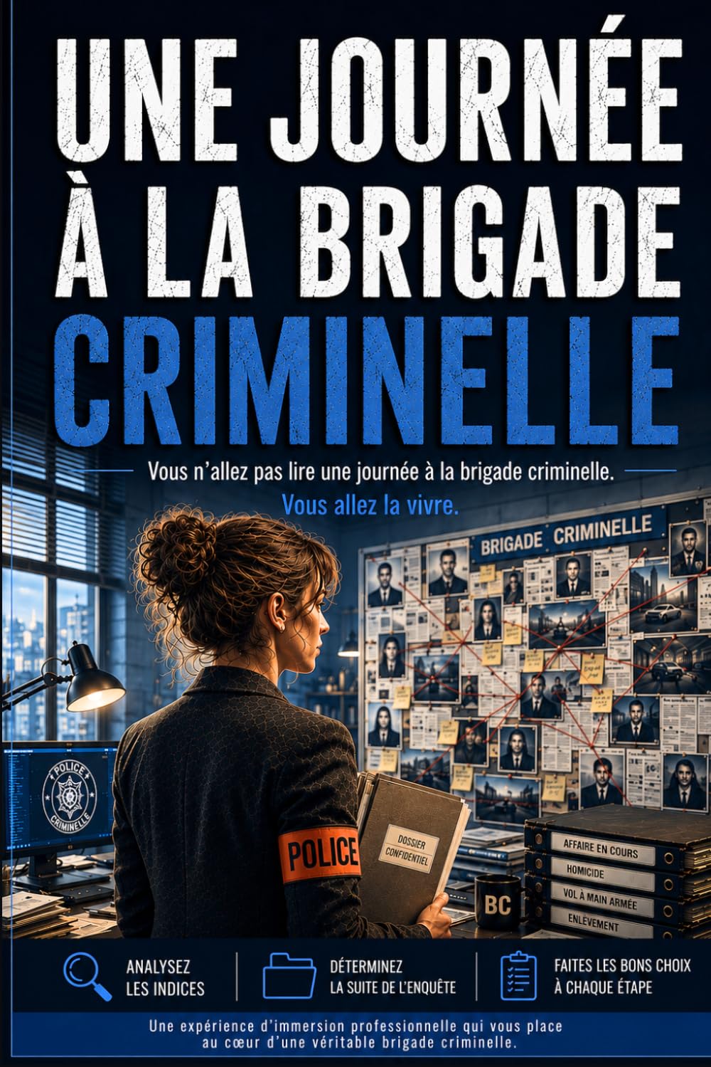 Une journée à la brigade criminelle: 30 épisodes sous pression, une enquête policière où vous cherchez la vérité. Livre-jeu d'immersion où chaque décision compte. (Collection Une Journée)
