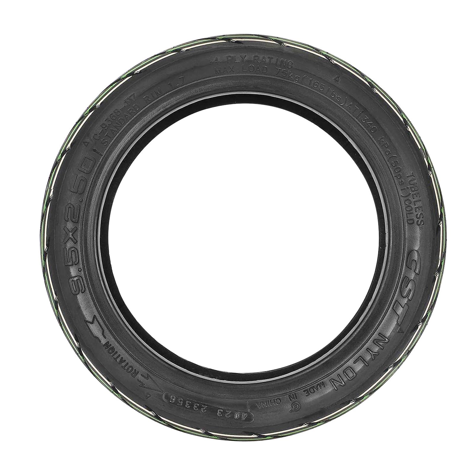 Pneumatici autoparanti da 9,5 x 2,50 pollici per NIU KQi3 Sports/Pro/Max, pneumatici senza camera da 9,5 pollici, auto-parazione, ruote di scorta con valvola (2 pezzi)