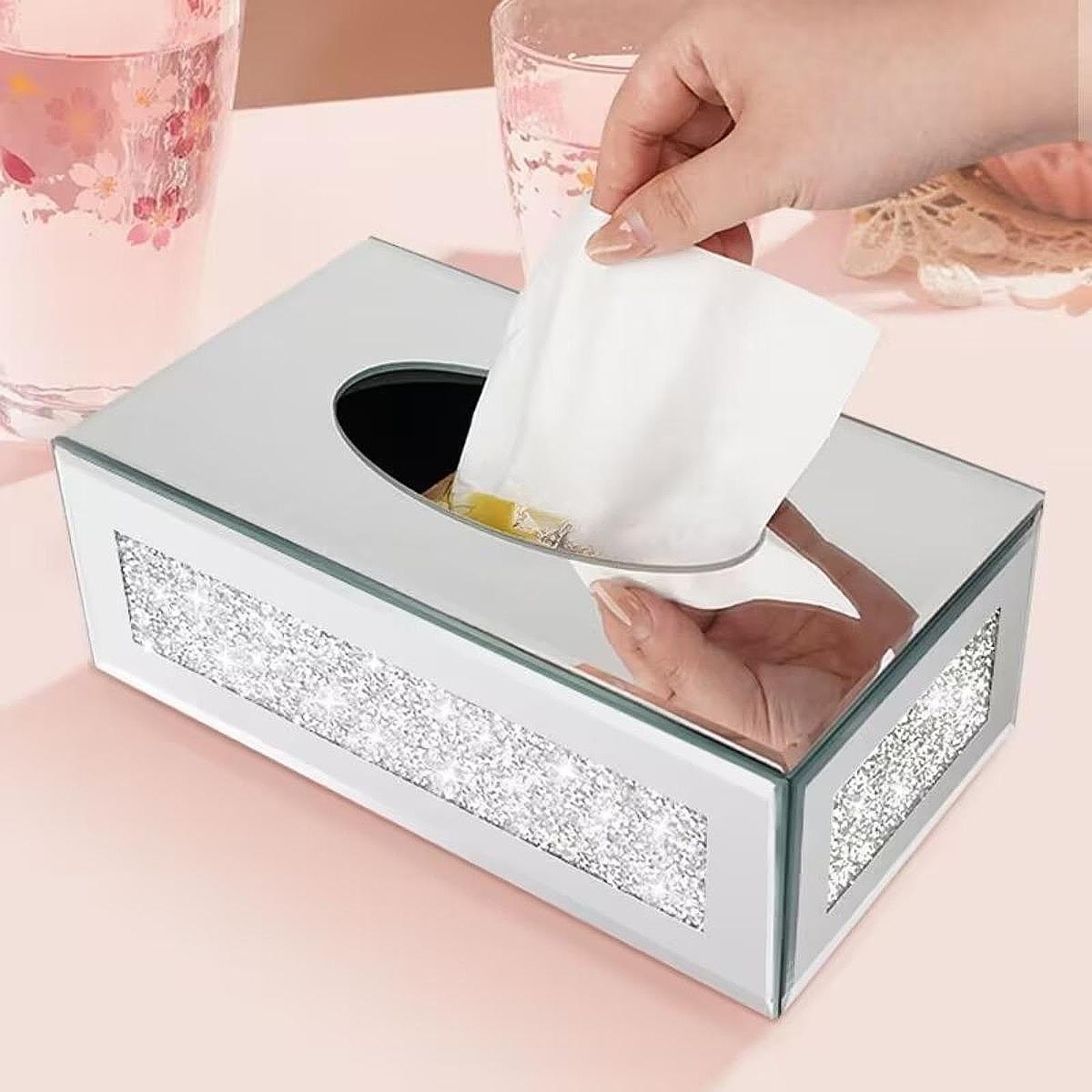 Support de rangement pour serviettes en papier sur comptoir, Argent