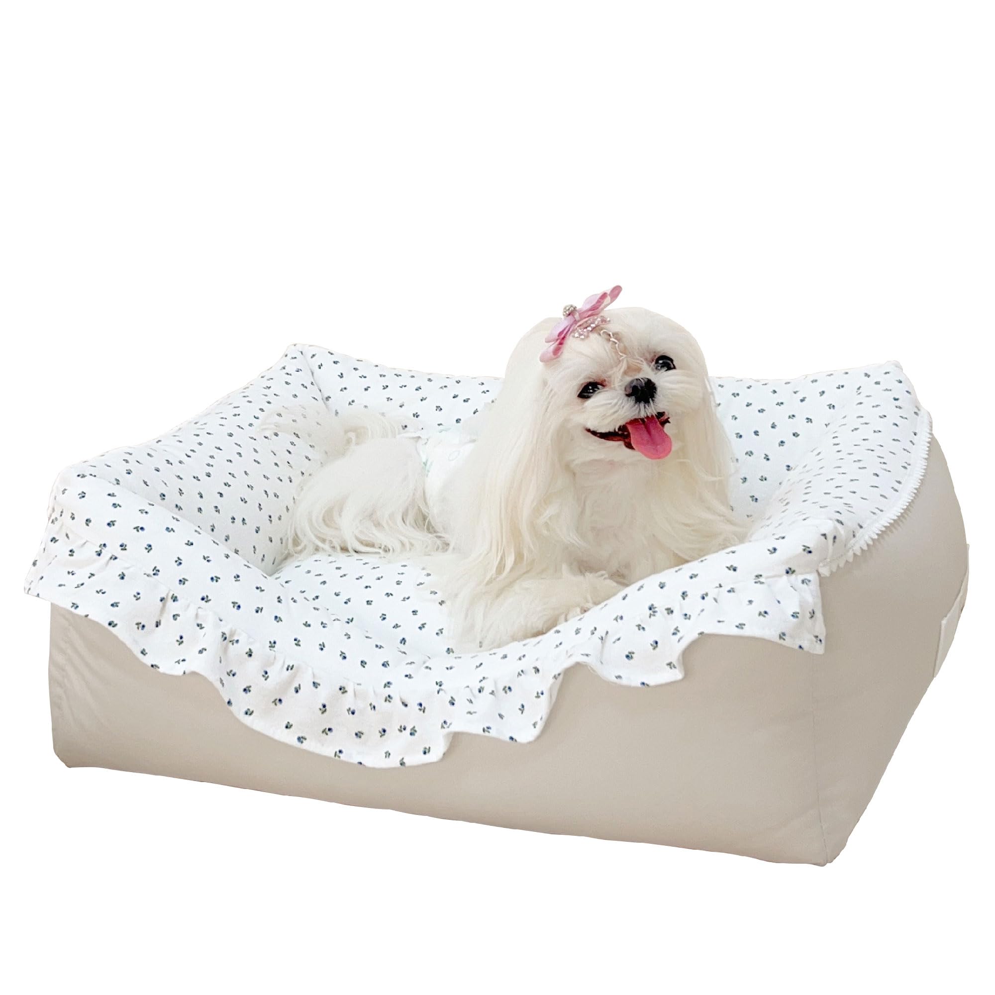 Lettino per animali domestici, soffice e caldo, per interni, per cani, gatti, cuccioli, gattini, rimovibili, lavabili (lettino per animali domestici, a forma di V, L)