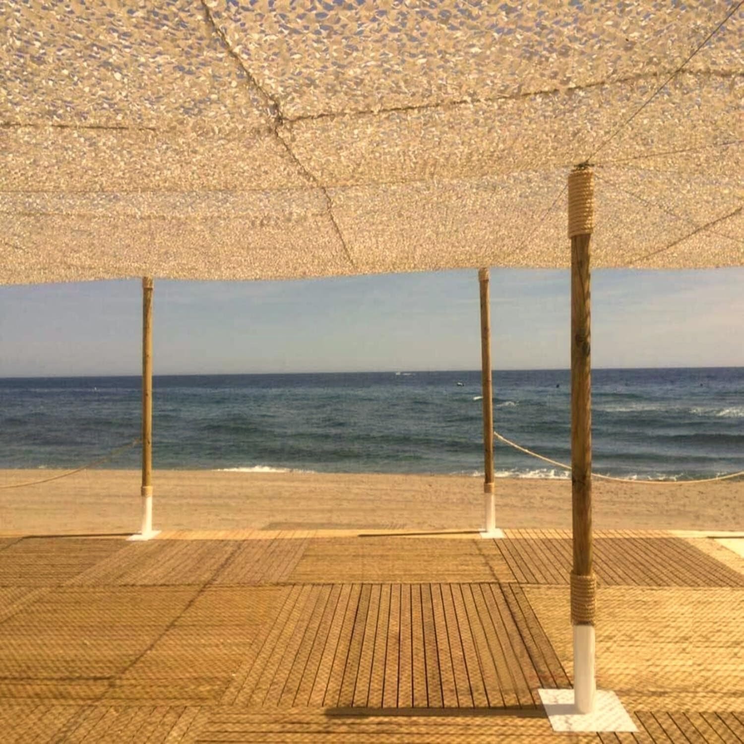 Rete Mimetica Militare 5x6m Rete Mimetica Militare Beige Tenda da Sole per Pergola da Campeggio da Caccia, Rete Ombreggiante per Giardino