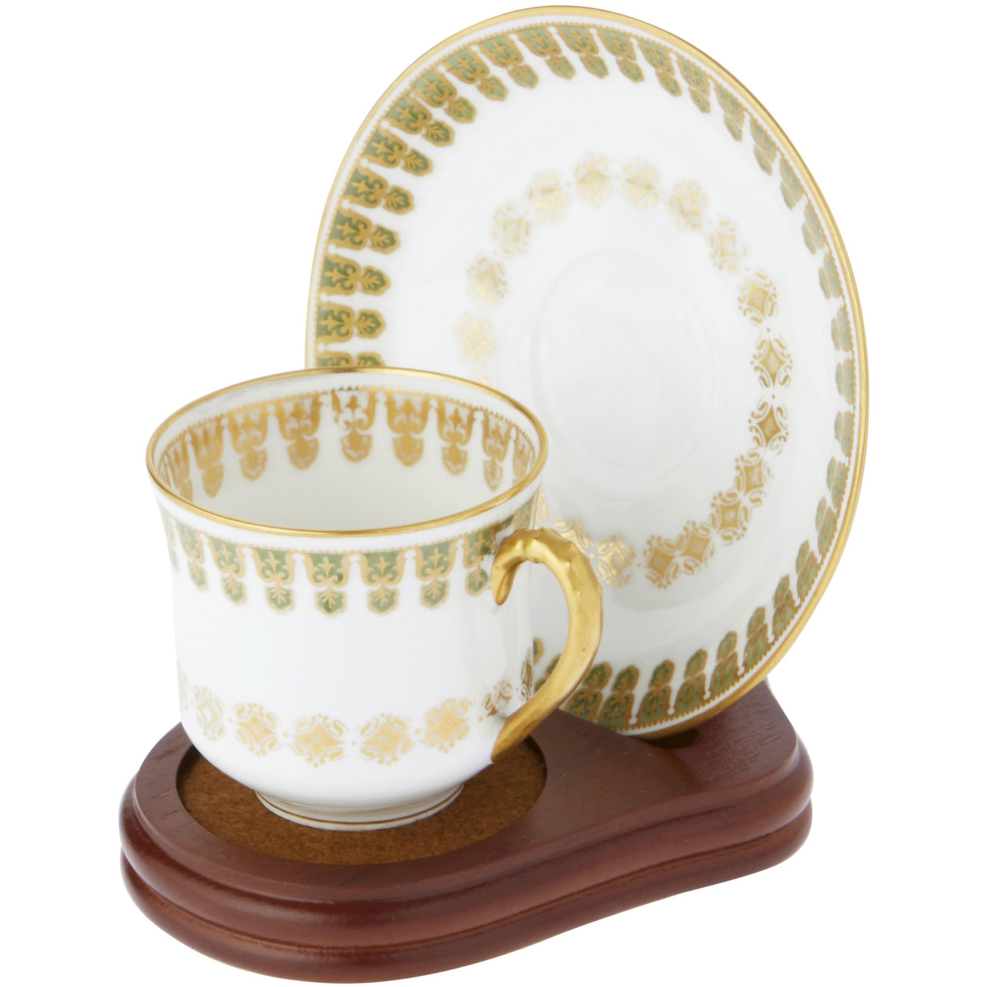 Bard's Demi-Tasse Walnut MDF Cup and Saucer Stand, 3.5