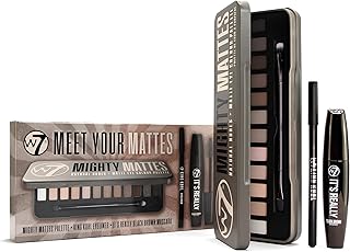 W7 - Meet Your Mattes Gift Set - Eyeshadow, Mascara & Eyeliner Makeup Kit - Perfect, Cruelty Free Makeup Gift Set