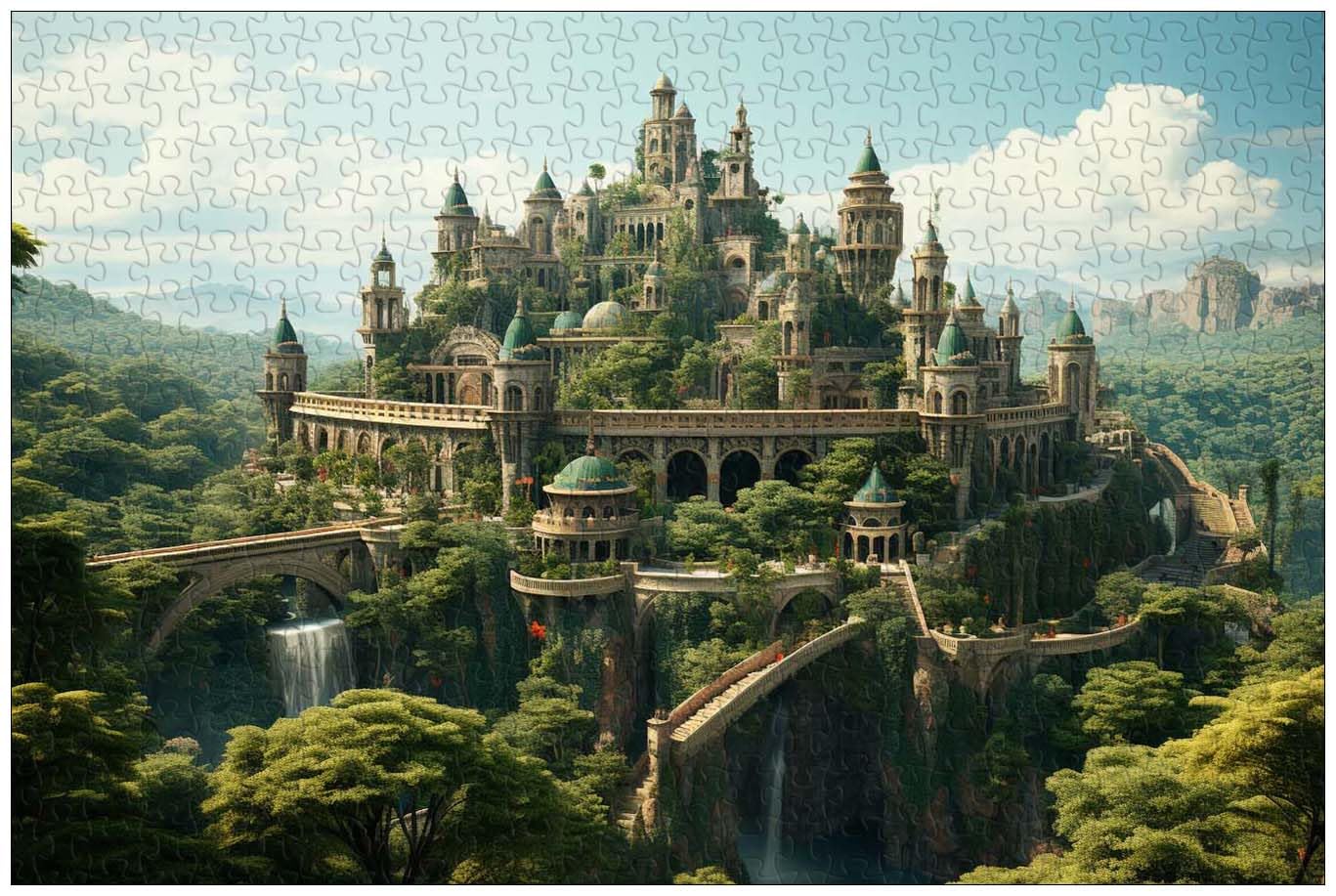 AMCJJ Puzzle 1000 Pezzi,Puzzle Canale Della Libreria,Puzzle per Adulti, Puzzle di Legno,75x50cm,Puzzle D'Arte