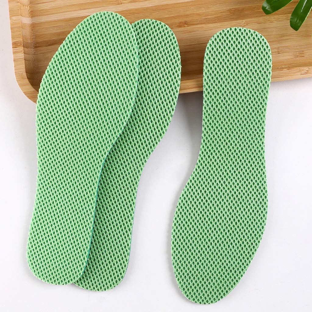 Semelles déodorantes menthe pour running et fitness en tissu respirant