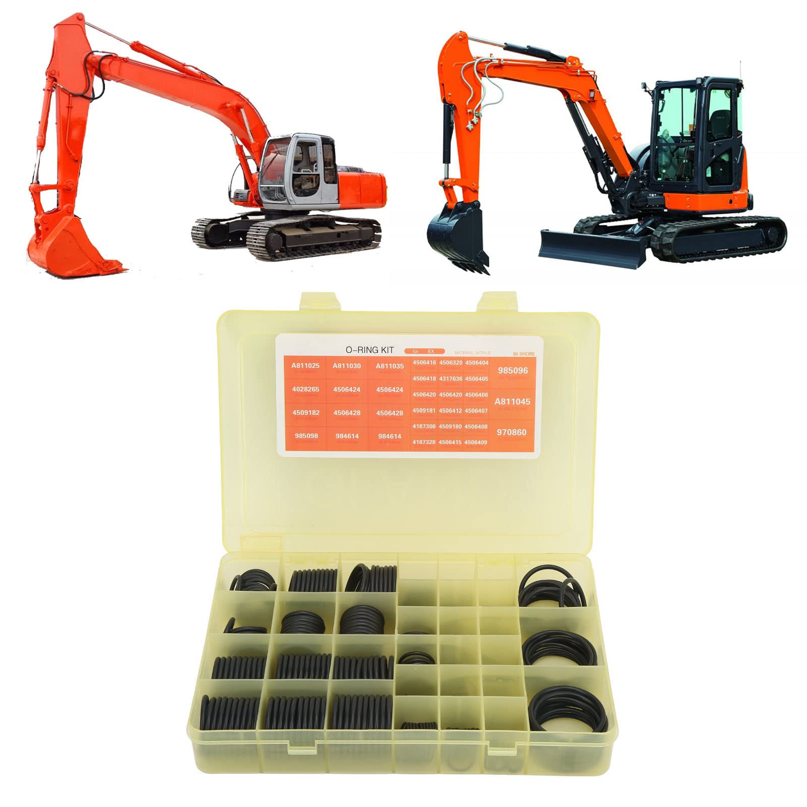 Kit de sellado del de aire acondicionado, Arandelas de junta de sellado, Juego surtido de juntas tóricas de 383 piezas Kit de sellado del de aire acondicionado 4138938