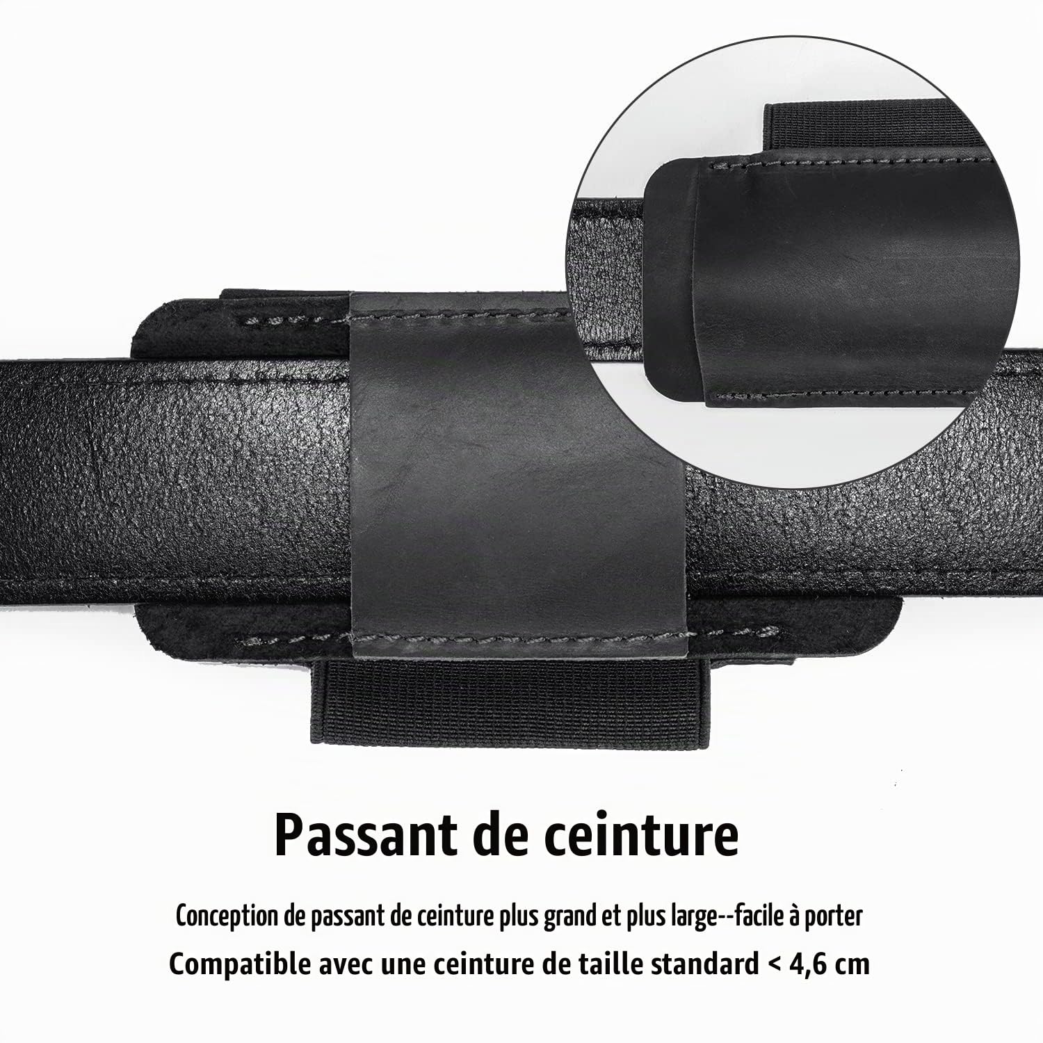 VIPERAED PJ11 EDC Petit étui en Cuir pour Ceinture, étui en Cuir pour Petite Lampe de Poche, Fourreau de Couteau Utilitaire, Pochette EDC pour Outils Multifonctions