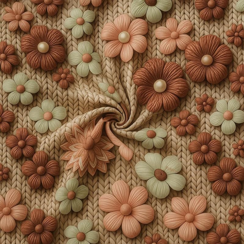 Image of Avinya 210 TC Cotton King Size Feel Luxury Floral Prints 7D Printed Flat Bedsheet with 2 Pillow Cover (COFFEE-7D) 90x100