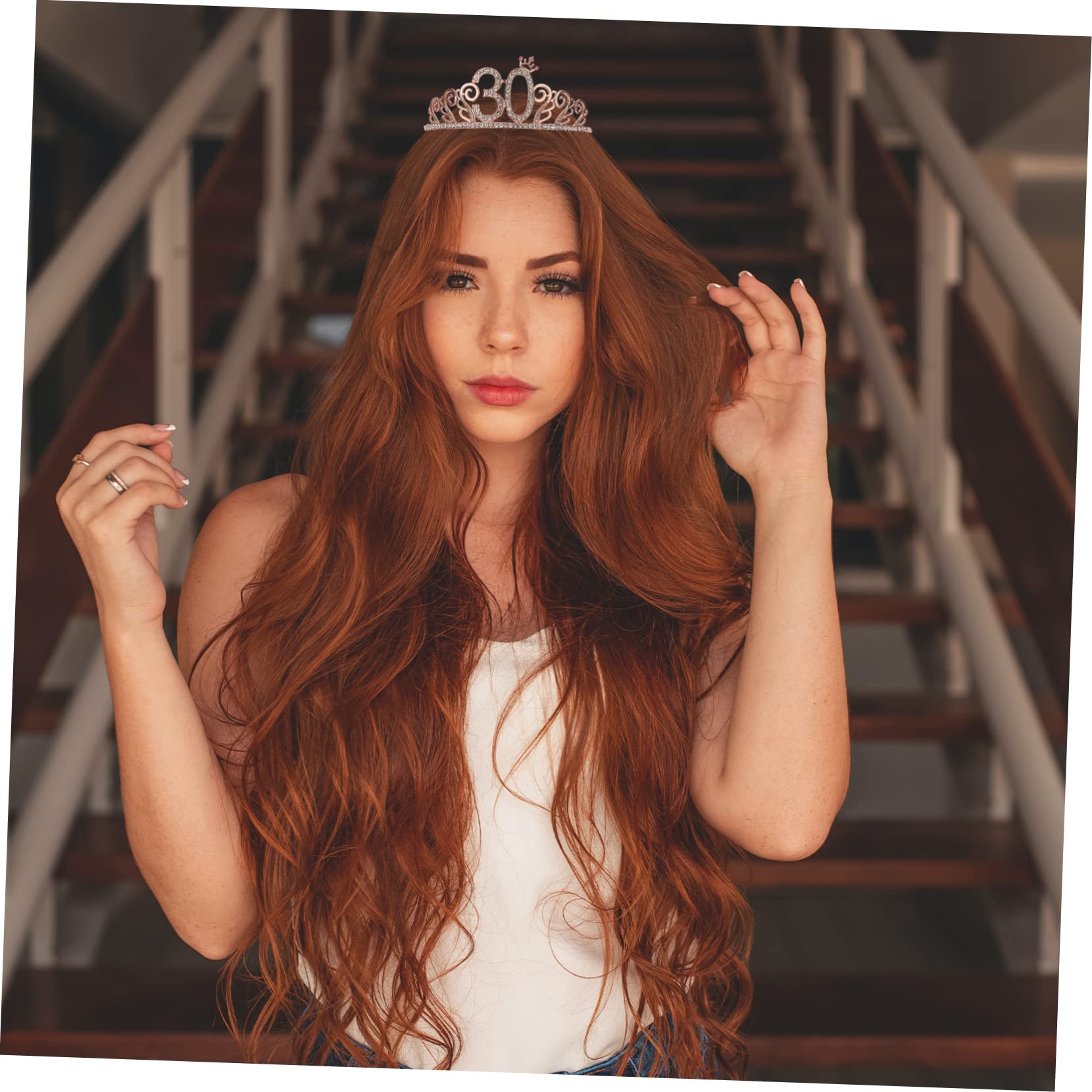 Beavorty 5ensembles Sash Et Diadème Élégant Pour Anniversaire Couronne Et Écharpe Pour Femmes Accessoires De Fête Doré Pour Célébrer Les Ans