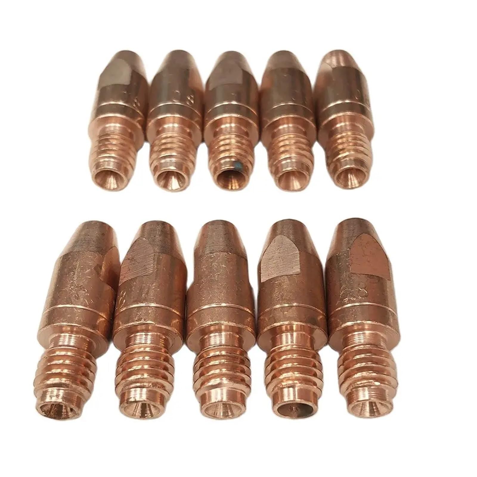 10 sztuk Końcówka prądowa M8 x 30 MB 36 KD 36KD 400 401 500 551 Palnik spawalniczy MIG 501D MB501 140.0114 140.0313 140.0442 140.0117 cuicui(0.8mm,E-Cu)