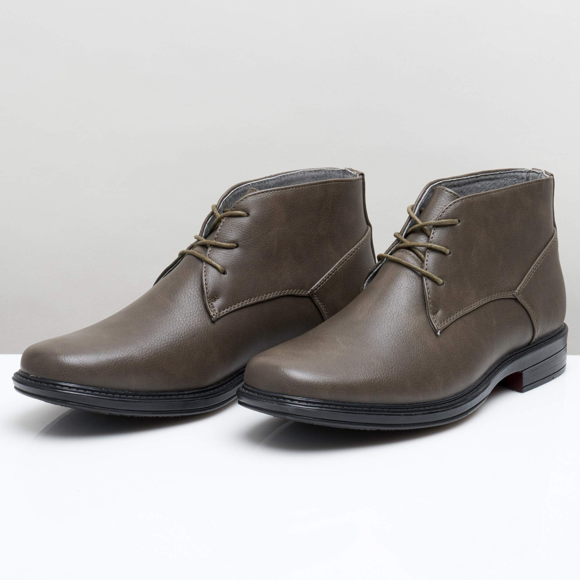 alpine swiss Mens Leather Lined Dressy Ankle Boots