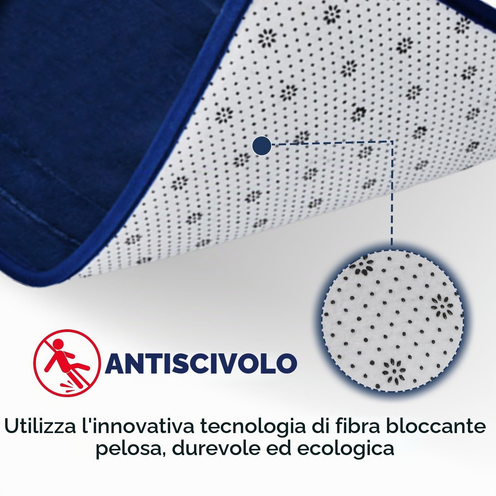 Tappeto Bagno, 3 pezzi, Morbido Tappetino in Microfibra Antiscivolo e Tappetino Bagno a Forma di U, Tappetini Doccia ad Assorbimento d'acqua, Lavabile in Lavatrice