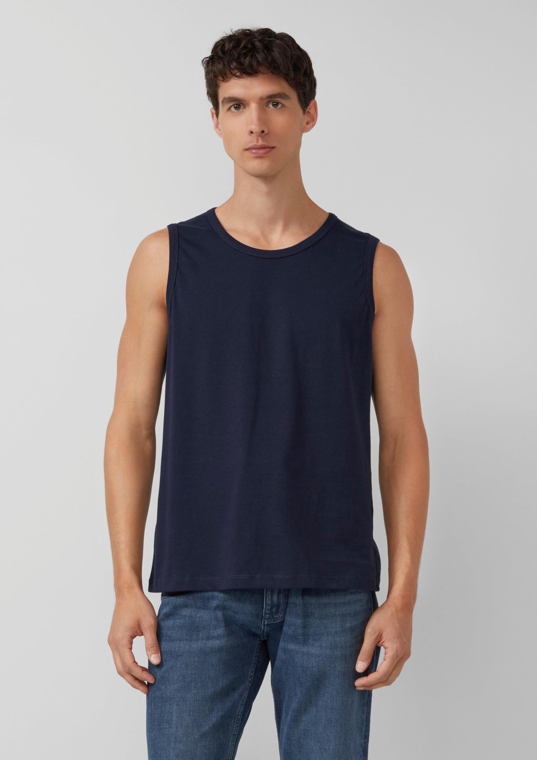 s.Oliver T-shirt męski, Niebieski, czarny, biały, 00 x 3, M