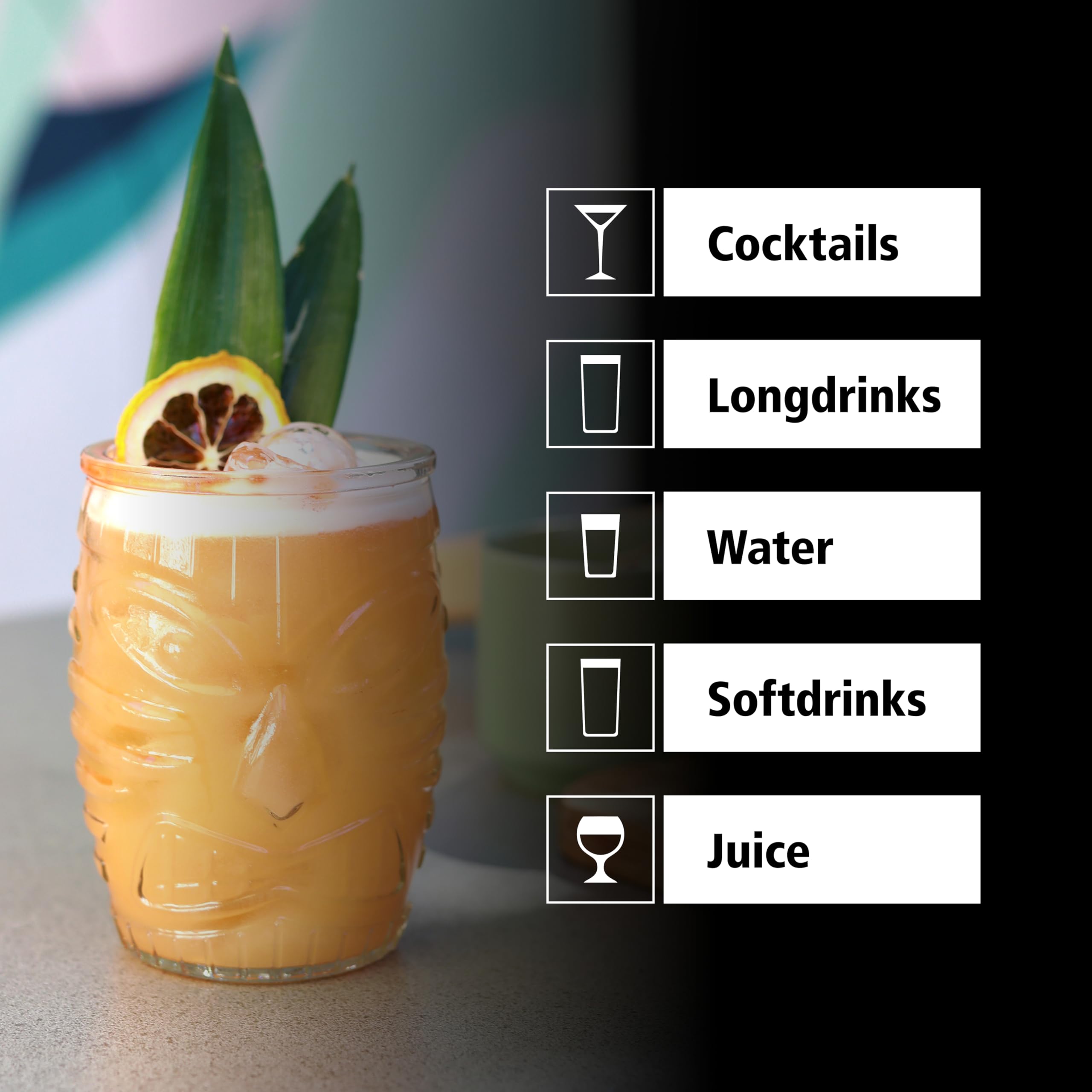 LIBBEY 70351 Trinkglas "TIKI", 473 ml, 12er Set