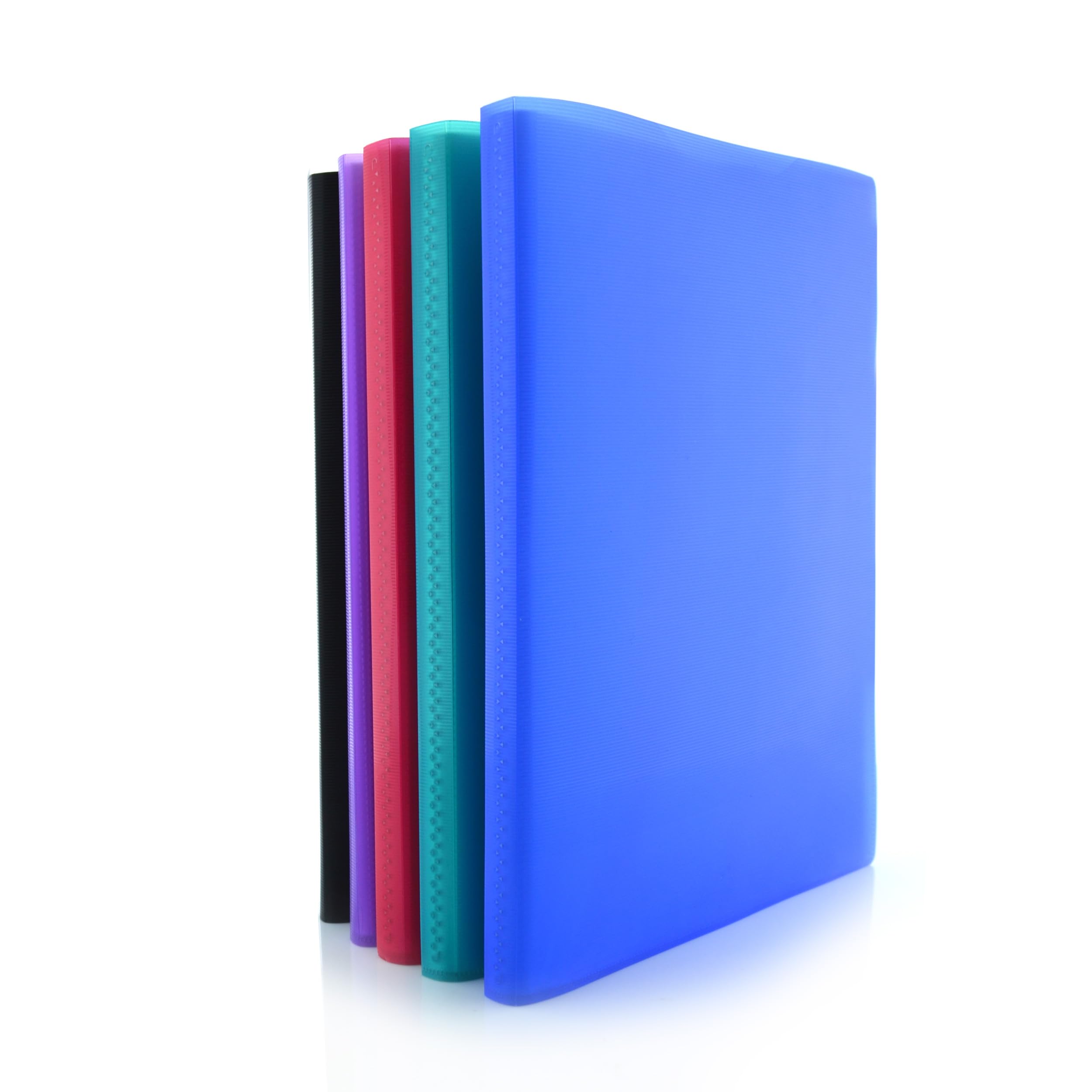 Office Box Carpeta de Fundas Active A3 Vertical 40 Fundas Ultra Cristal Reciclable Negro
