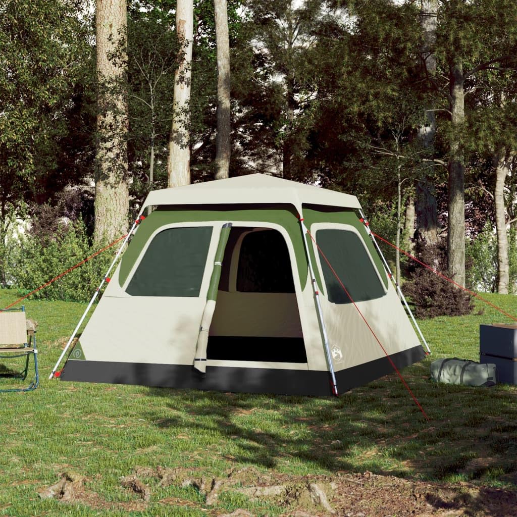 Namiot festiwalowy, namiot biwakowy, turystyczny, kempingowy, kopułowy, rodzinny, 6 osób, niebieski, Quick Release na kemping, podróż, trekking, do ogrodu