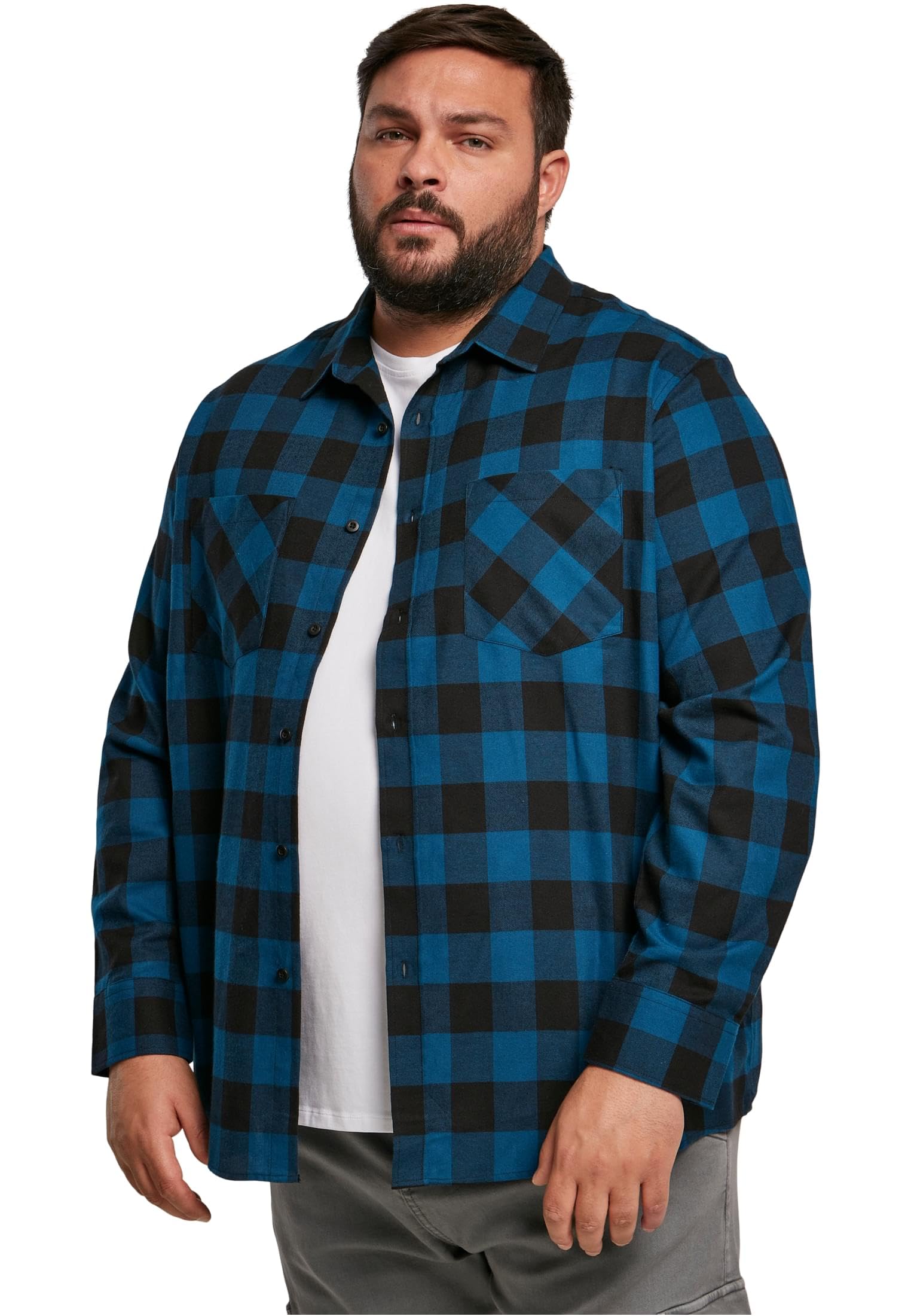 Urban Classics Herren Checked Flanell Shirt