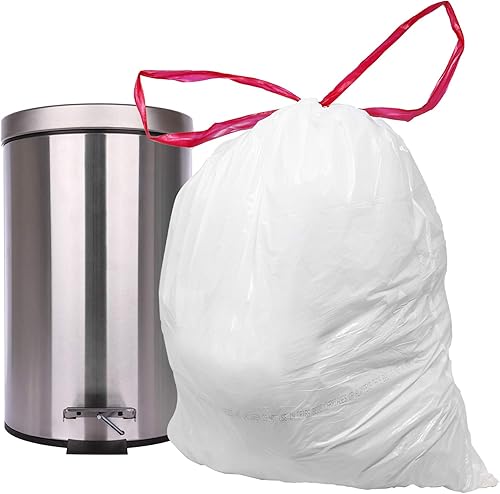 Miniatura 3 de Reli. Bolsas de basura con cordón de 2 a 4 galones, 250 unidades, 18 x 20 pulgadas, bolsas de basura pequeñas de 4 galones, asas con cordón, forros