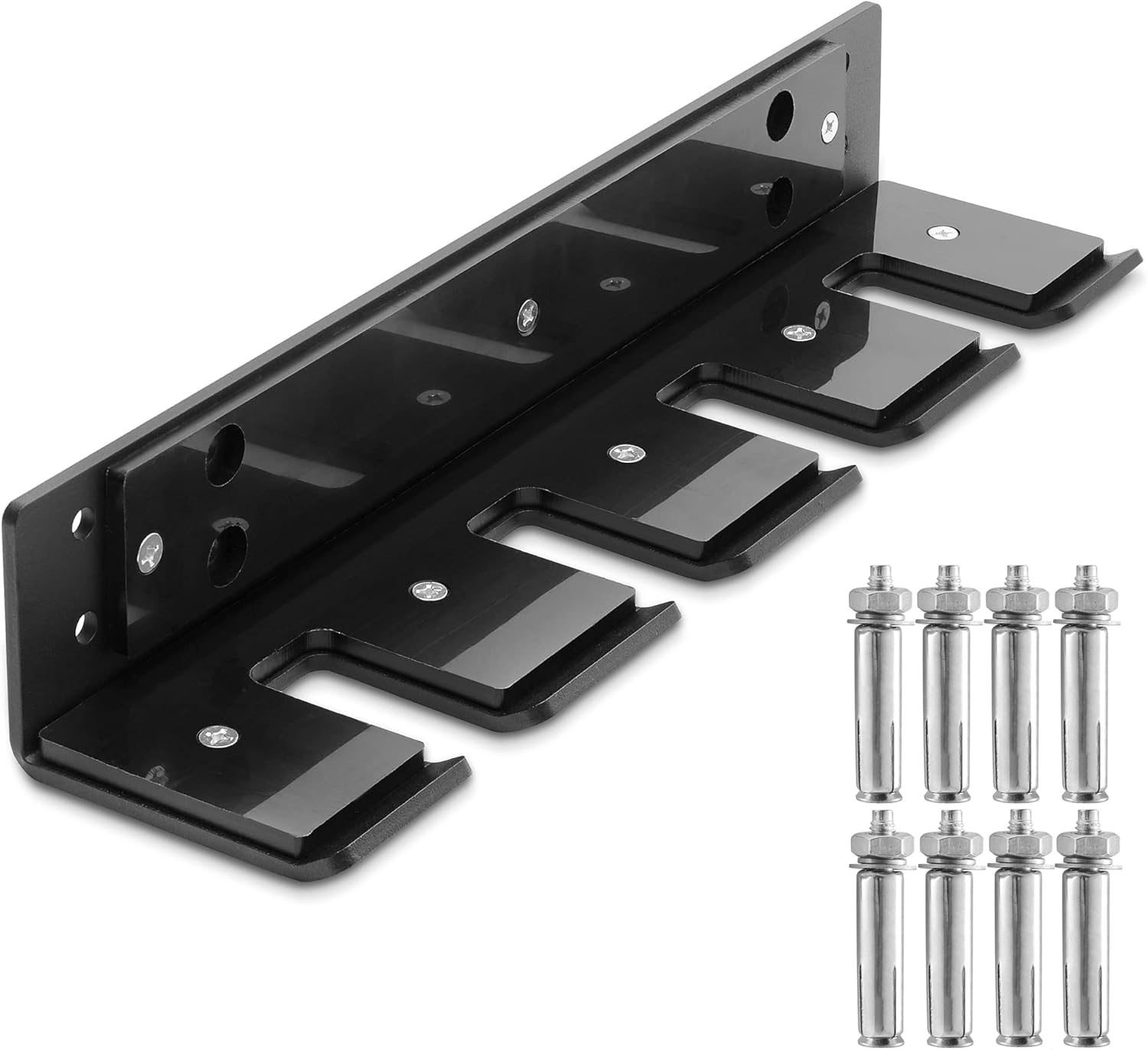 Philosophy Gym Vertical Mounted Barbell Holder - 4 Bar Wall Mount for 2" Olympic Bars