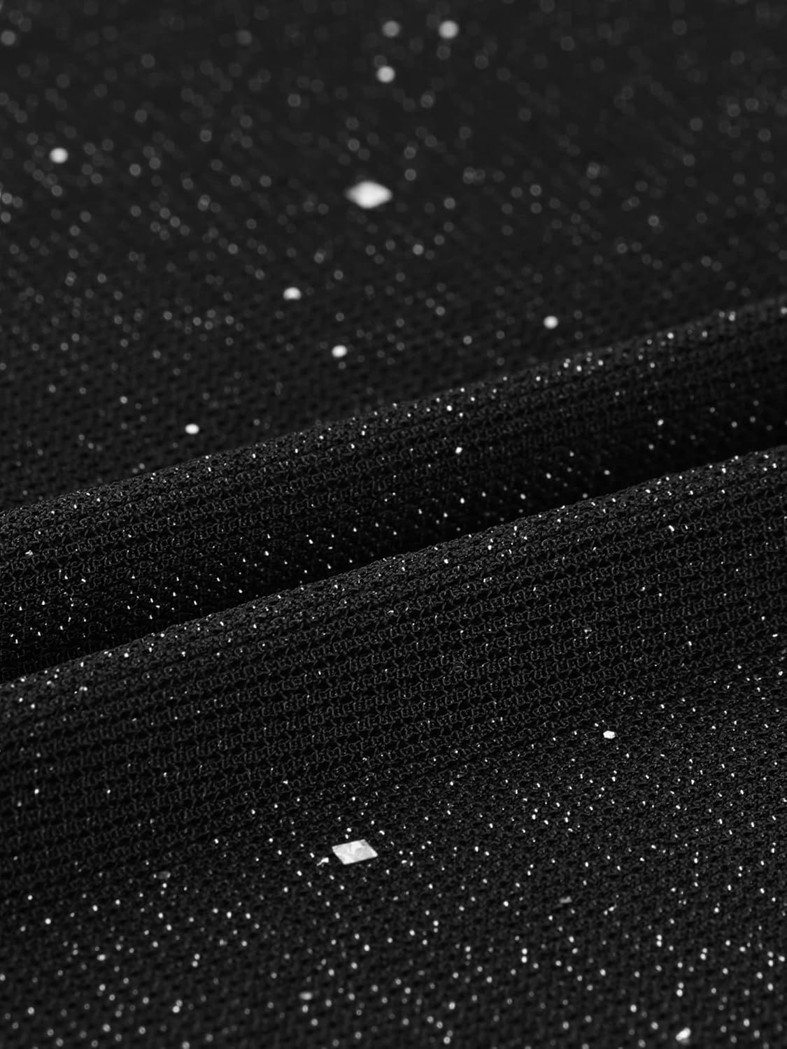 Allegra K Women's Glitter Top Mock Neck Christmas Keyhole Back Sleeveless Party Crop Top Shirt - Image 5