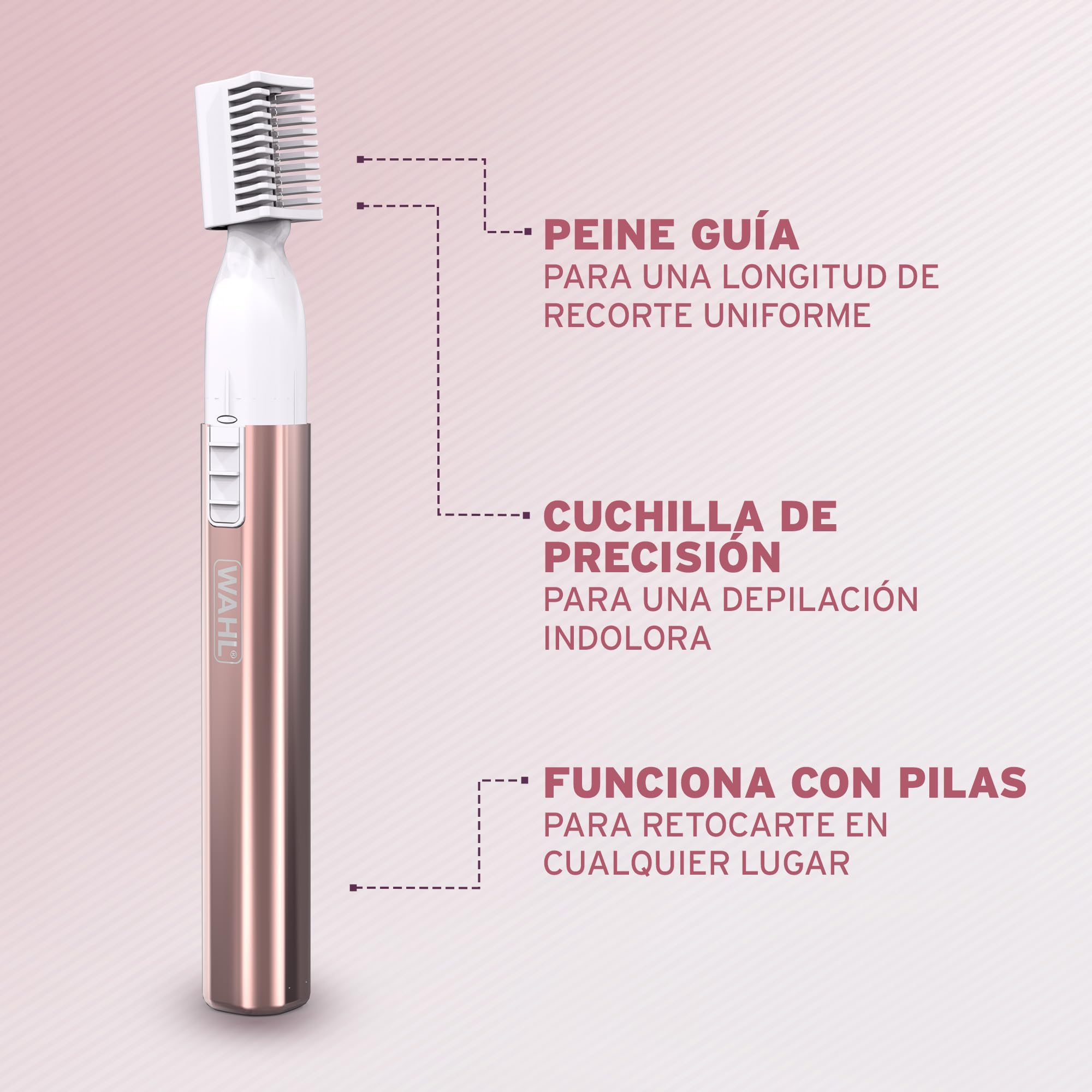 Wahl Shave & Smooth Aparato de Aseo 2 en 1 con Perfilador de Cejas