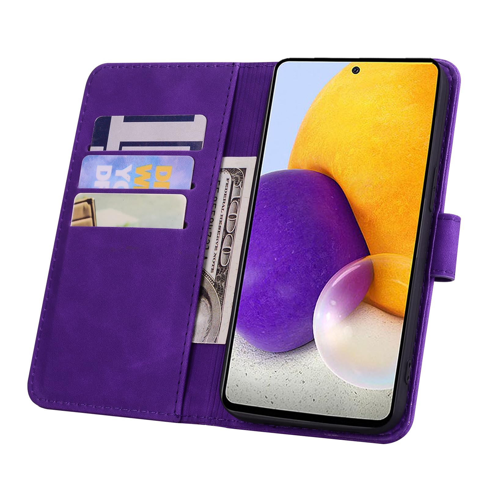 Rosbtib Case for Xiaomi Redmi Note 11 Pro 4G 5G/ Note 11 Pro+/ Note 11E Pro Premium PU Leather Case with Magnetic Closure Stand Function Flip Cover Mandala Embossing Xiaomi Redmi Note 11 Pro - Image 4