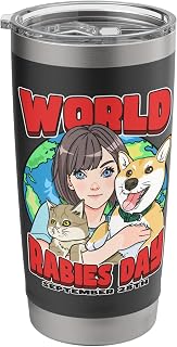 World Rabies Day September 28th Veterinarian Pet Owner Stainless Steel Insulated Tumbler