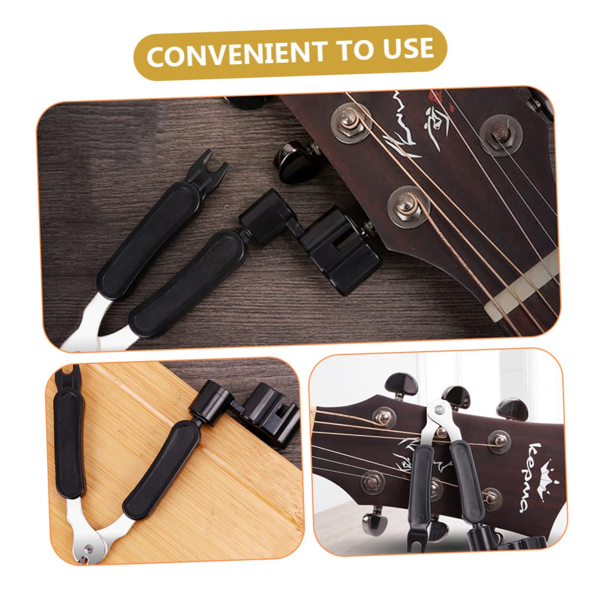 CIMAXIC -in-one Guitar String Winder Set Includes String Cutters Pin Removers and Bass String Winder for Quick and Easy Guitar Maintenance