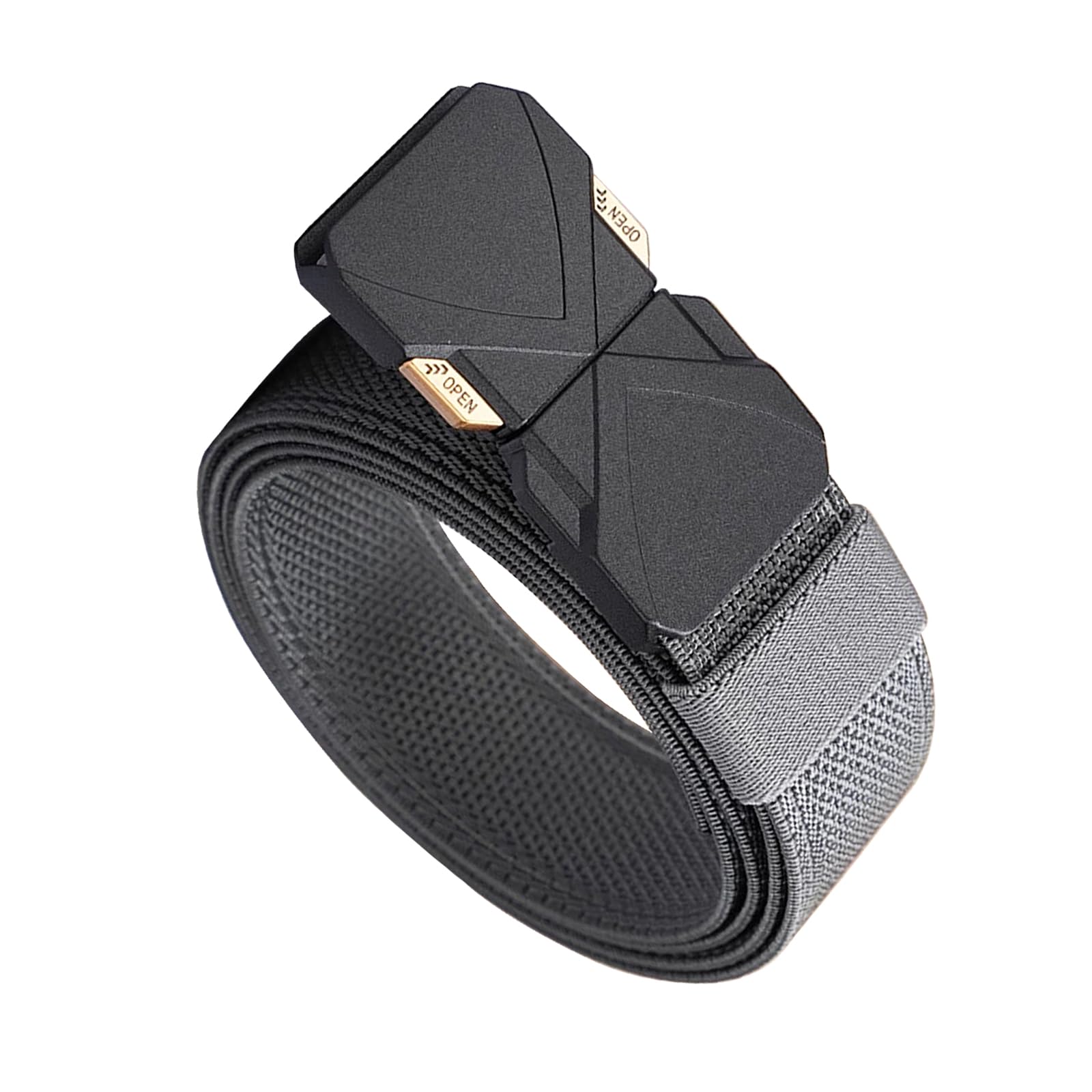 Amazon | [JunLTX] ベルト メンズ ワンタッチベルト 伸縮 作業用