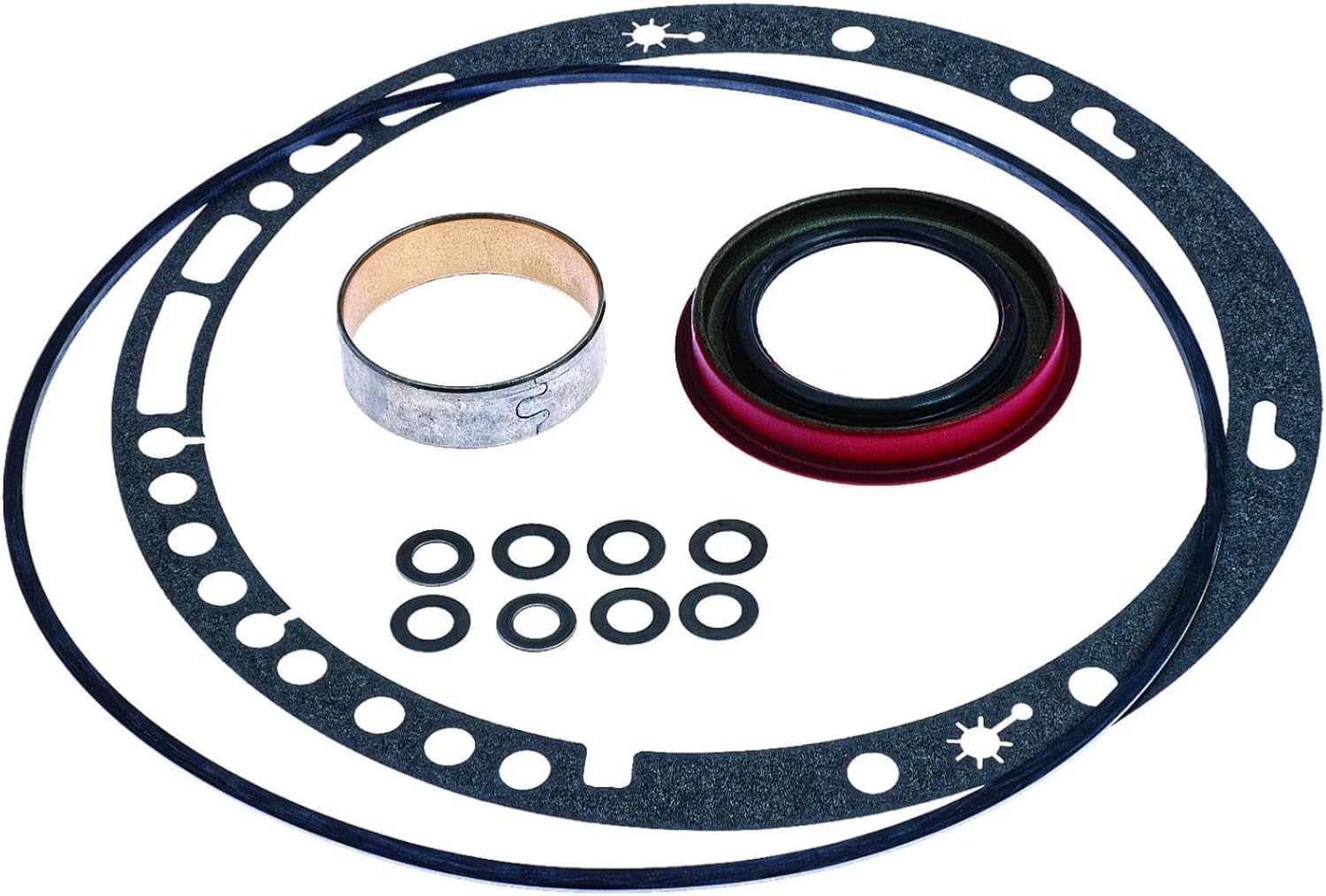 Turbo 350 TH350C Transmi ssion Front Pump Seal Kit with Bushing for GM, Universal Fit, Model 60303