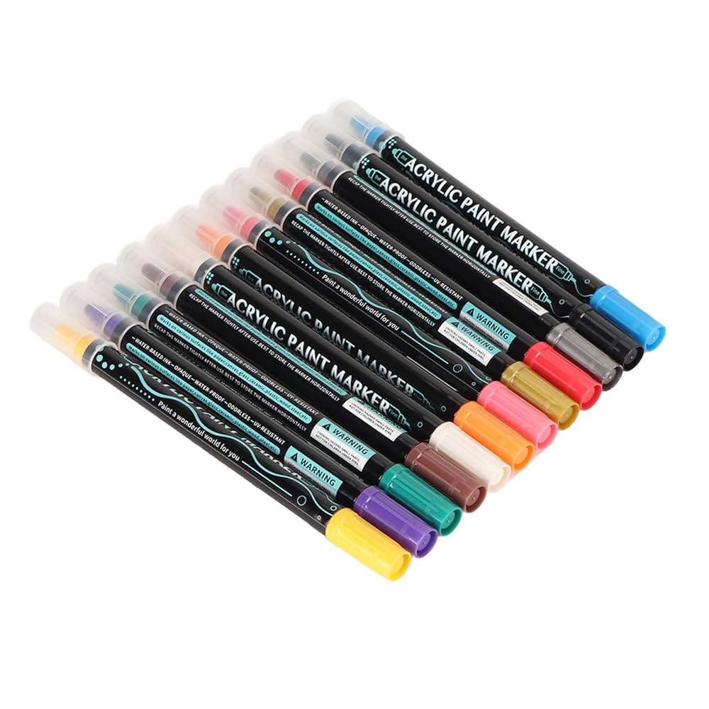 Amazon.co.jp: アクリルペイントマーカーペン、DIYクラフト用の