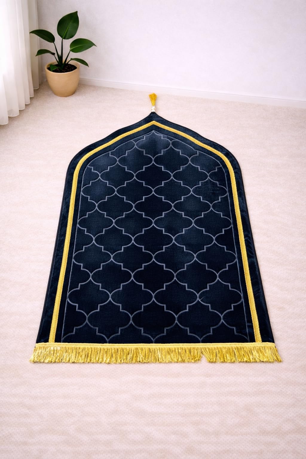 Janamaz Prayer Mat - Turkey Velvet, Aasan Comfort -12